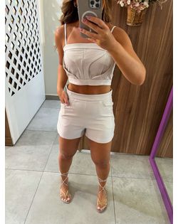 Conjunto Curto Alfaiataria Cru Mavie - 2562961 - Closet