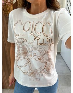 Camiseta Boy Com Estampa Frontal Off Colcci - 962... - Closet