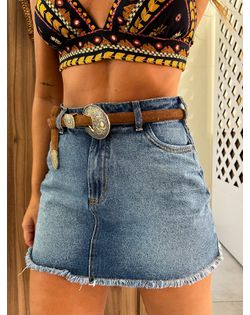Saia Jeans Curta Barra a Fio Colcci - 58484964 - Closet