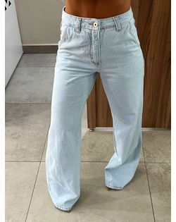 Calça Wide Leg Jeans Claro Nxo - 515845 - Closet