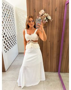 Vestido Longo Off Maju - 959595965 - Closet