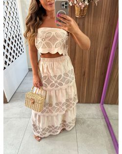 Conjunto Laise bege Monalisa - 1458 - Closet