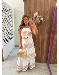 Conjunto Laise Branco Monalisa - 514587 - Closet