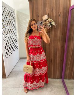 Conjunto Laise Vermelho Monalisa - 12457 - Closet