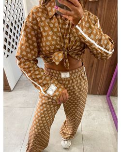 Camisa Estampada Caramelo Colcci Sport - 659454 - Closet