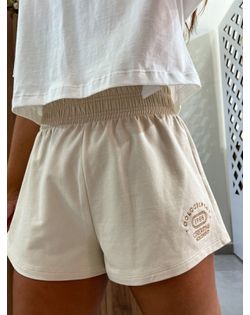 Short Feminino Moletinho Creme Bordado Colcci Spor... - Closet