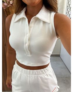 Top Slim Com Gola Polo Colcci Sport - 283474645 - Closet