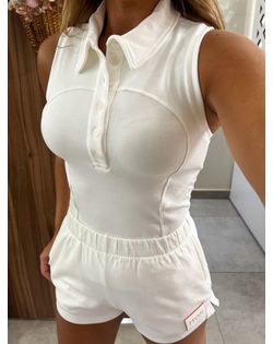 Regata Feminina Gola Polo Colcci Sport - 34545 - Closet