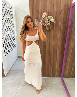 Vestido Midi Texturizado Naomi - 457829 - Closet