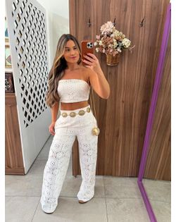 Conjunto Renda Siena Branco - 18877 - Closet