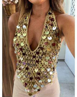 Top Sayra Dourado - 745823 - Closet