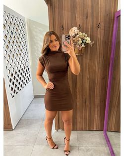 Vestido Ester Marrom - 369258 - Closet