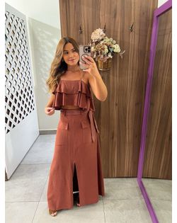 Conjunto Marrom Estela - 69635296 - Closet
