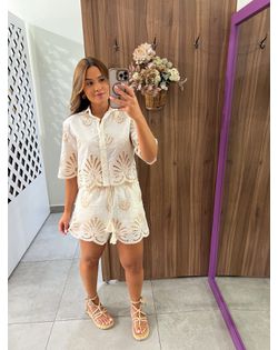 Conjunto Laise Off Mônica - 558848 - Closet