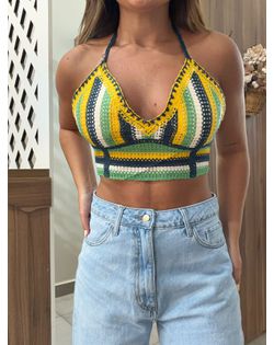 Top Listrado Colors Verde - 262626 - Closet