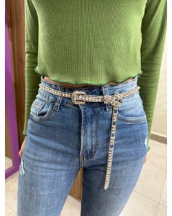 Cinto Prata Strass Rebeca - 6362685484 - Closet