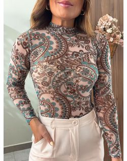 Body Tule Estampa Lissie - 45415415 - Closet