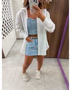 Camisa Oversized Off Drika - 5161613 - Closet