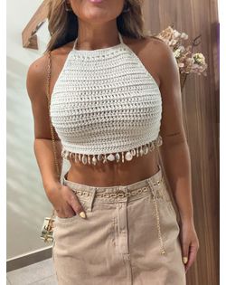 Top Crochê Off Maitê - 56262562 - Closet