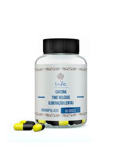 Cafeína Time Release (liberação lenta) 120mg - 60 ... - LIFEMANIPULACAO