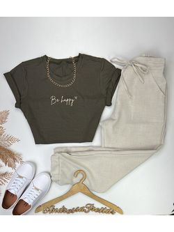 Calça Linhão Jogger Cru - LOJA ANDRESSA FREITAS