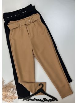 Calça Alfaiataria Cinto Nude 