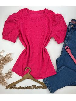 Blusa Malha Laise Pink