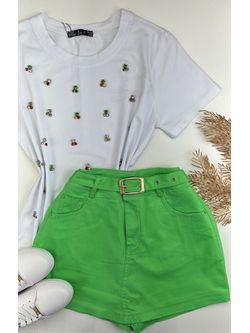 Short Saia com Cinto
