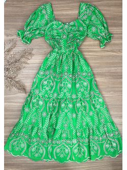 Vestido Mid Laise Verde