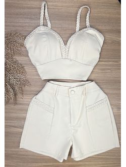 Conjunto Alfaiataria Nude