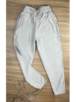 Calça Jogger Sarja Bege 