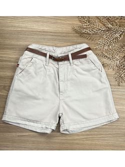 Short Com Cinto Sarja Nude