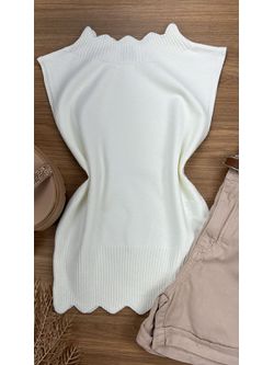 Blusa Tricô Modal Branca
