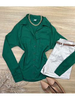 Camisa Viscolinho Verde