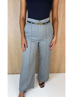 Calça Wide Alfaiataria Cinza 