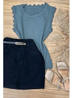 Blusa Modal Nuvem regata Cinza - LOJA ANDRESSA FREITAS
