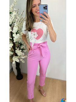 Calça Alfaiataria Clochard Rosa