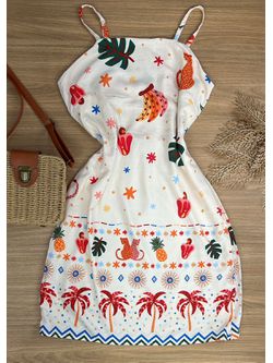 Vestido Curto Estampa Farm - LOJA ANDRESSA FREITAS