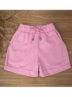 Short Boxer Linho Rosa