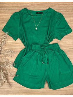 Conjunto Princess Verde Bandeira - LOJA ANDRESSA FREITAS
