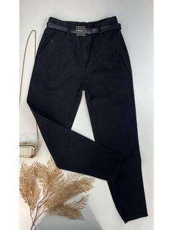 Calça Cenoura Com Cinto Encapado Terra Cota