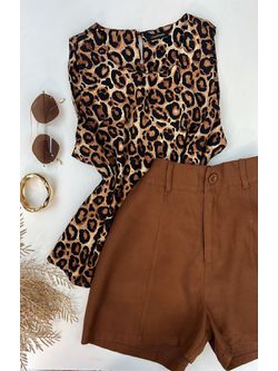 Blusa Regata Animal Print