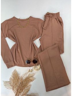 Conjunto Moletinho Nude - LOJA ANDRESSA FREITAS