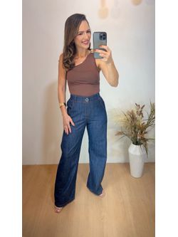 Calça Jeans Tencel Pantalona - LOJA ANDRESSA FREITAS