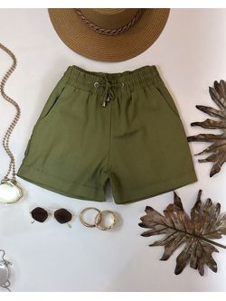 Short Boxer Linho Verde - LOJA ANDRESSA FREITAS