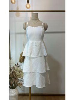 Vestido Curto Camadinhas Branco