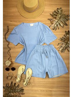 Conjunto Princess Azul Céu - LOJA ANDRESSA FREITAS