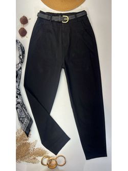 Calça Sarja Cenoura Aladim Preta