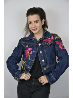  Jaqueta Jeans Azul Modelo Algarve - BIAAGUILA