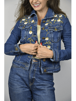 Jaqueta Jeans Azul Modelo Malta - BIAAGUILA